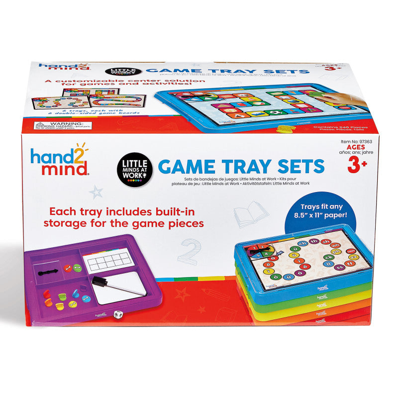 Little Minds at Work Reading & Math Game Tray Set