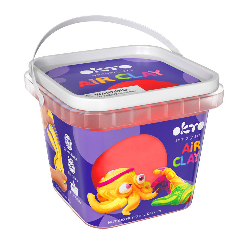 Air-Dry Modeling Clay, Red, 900 mL