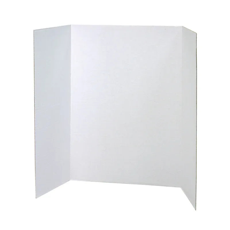 Presentation Board, White, Single Wall, 40" x 28", 8 Boards