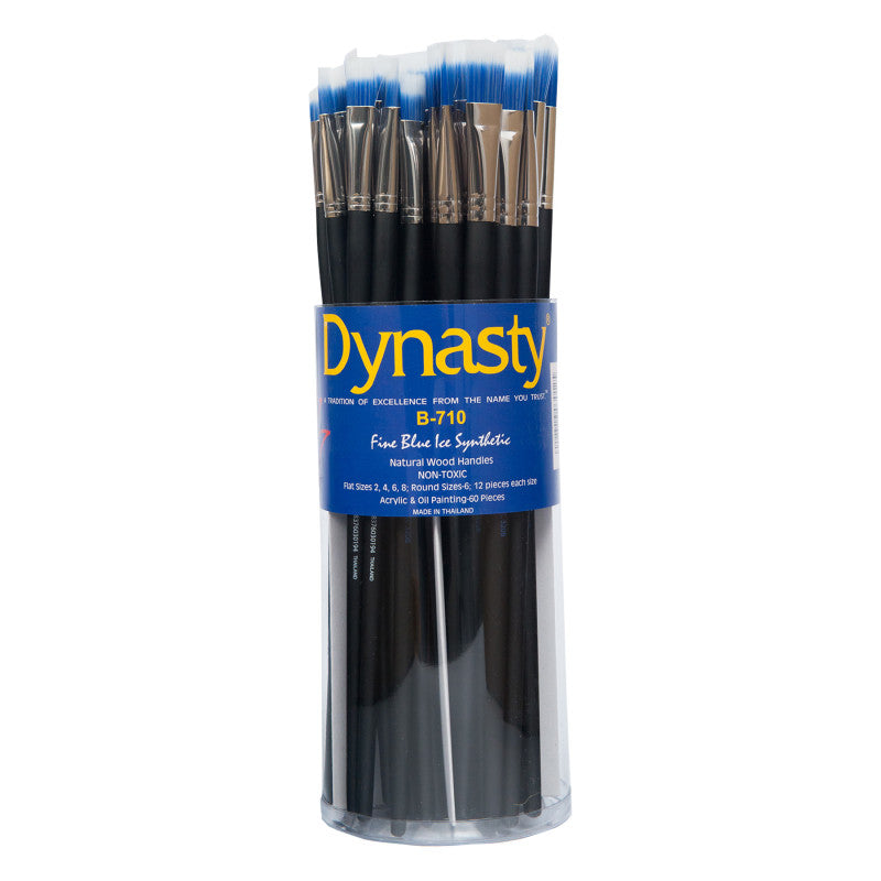 Blue Ice Combination Brush Canister, 60 Brushes