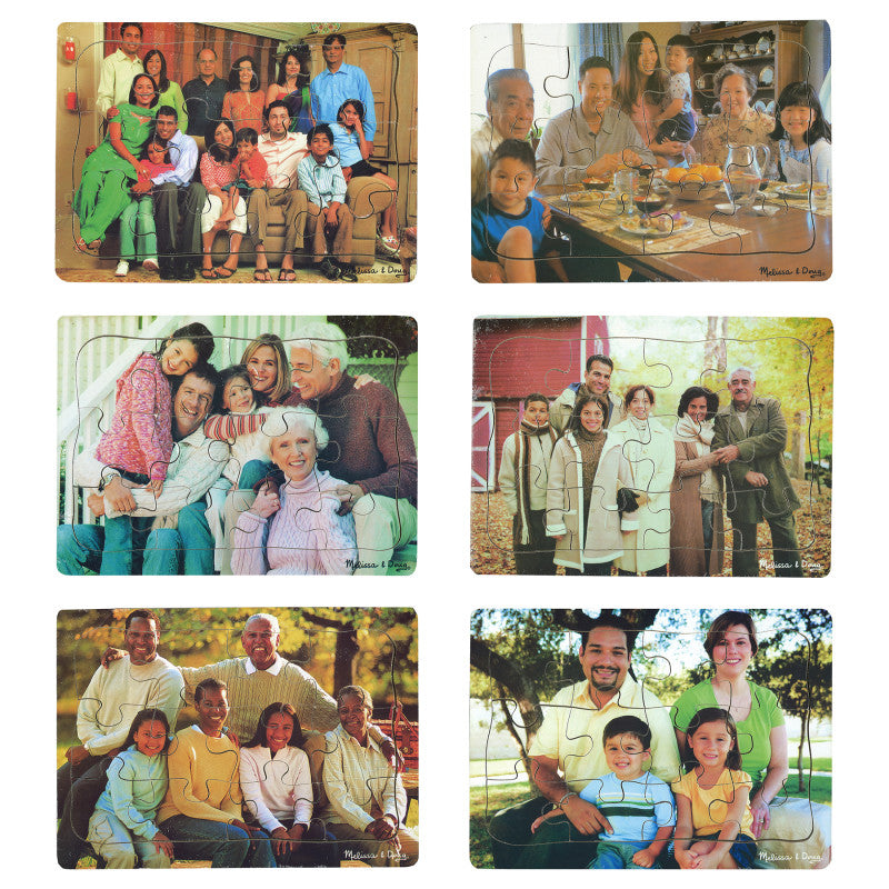 Multi-Cultural Family Puzzle, Set of 6