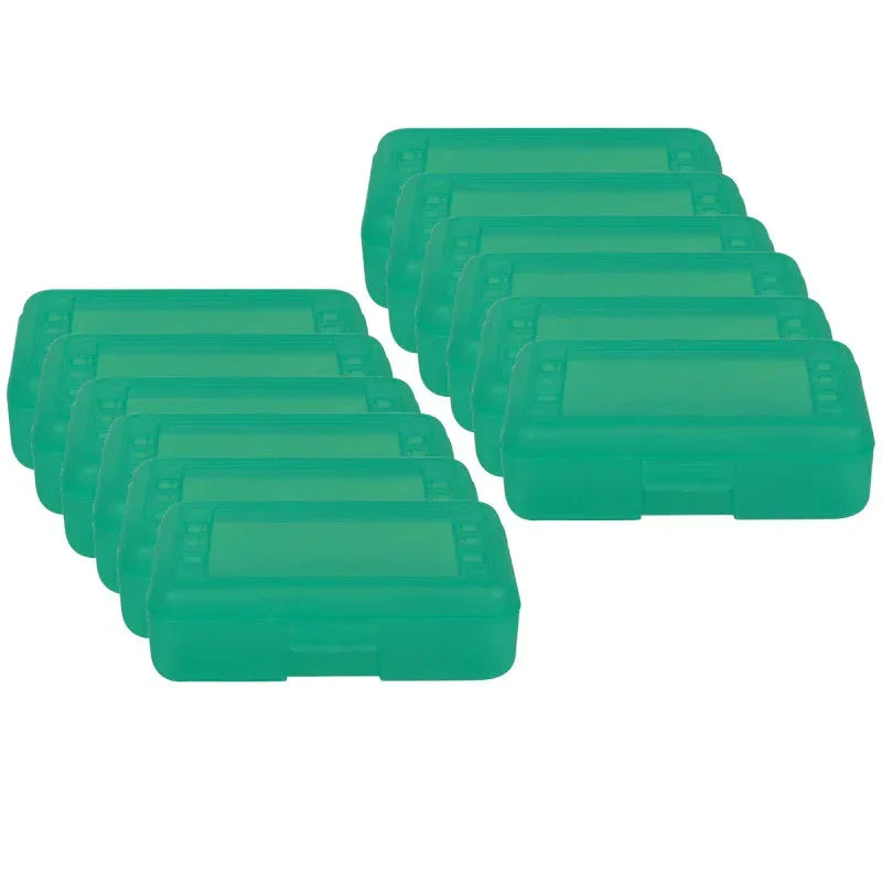 Pencil Box, Translucent Lime, Pack of 12
