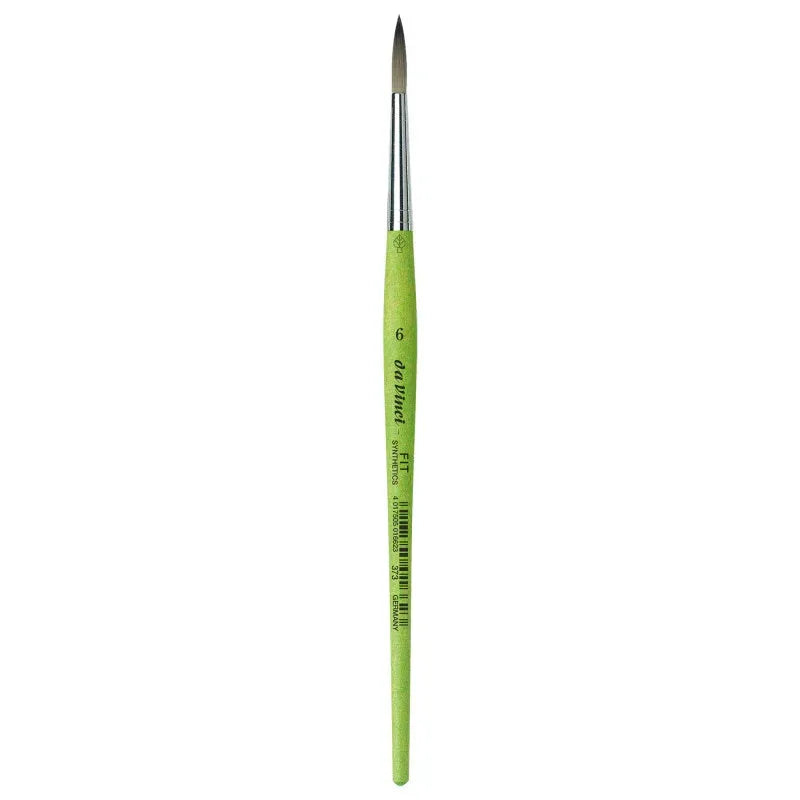 FIT Synthetics Student Brush, Synthetic, Acrylic & Tempera, Round, Series 373, Size 6