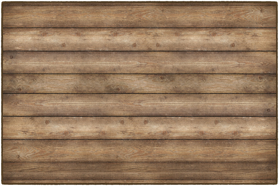RUSTIC WOOD RECTANGLE CARPETS 5' X 7'6"