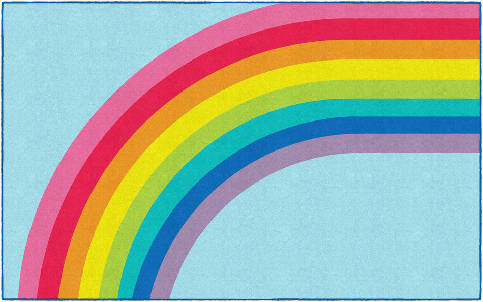 MODERN RAINBOW RECTANGLE CARPETS 5' X 7'6"