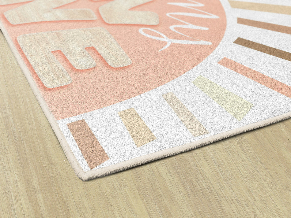 BOHO RAINBOW YOU ARE MY SUNSHINE RECTANGLE CARPETS 5' X 7'6"