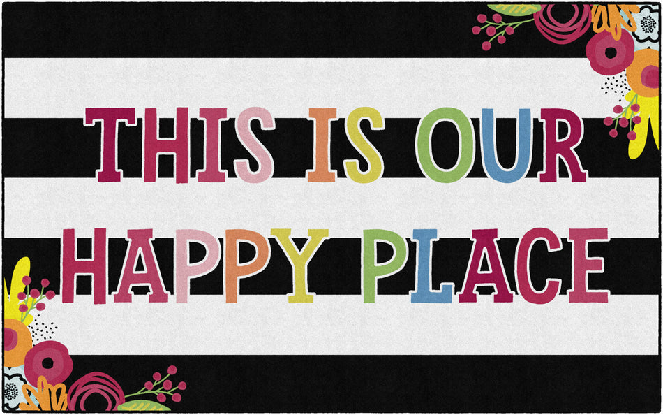 THIS IS OUR HAPPY PLACE RECTANGLE CARPETS 7'6" X 12'