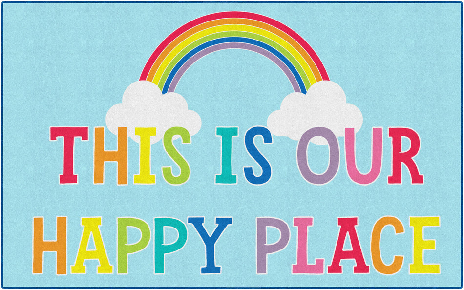 THIS IS OUR HAPPY PLACE RECTANGLE CARPETS 7'6" X 12'