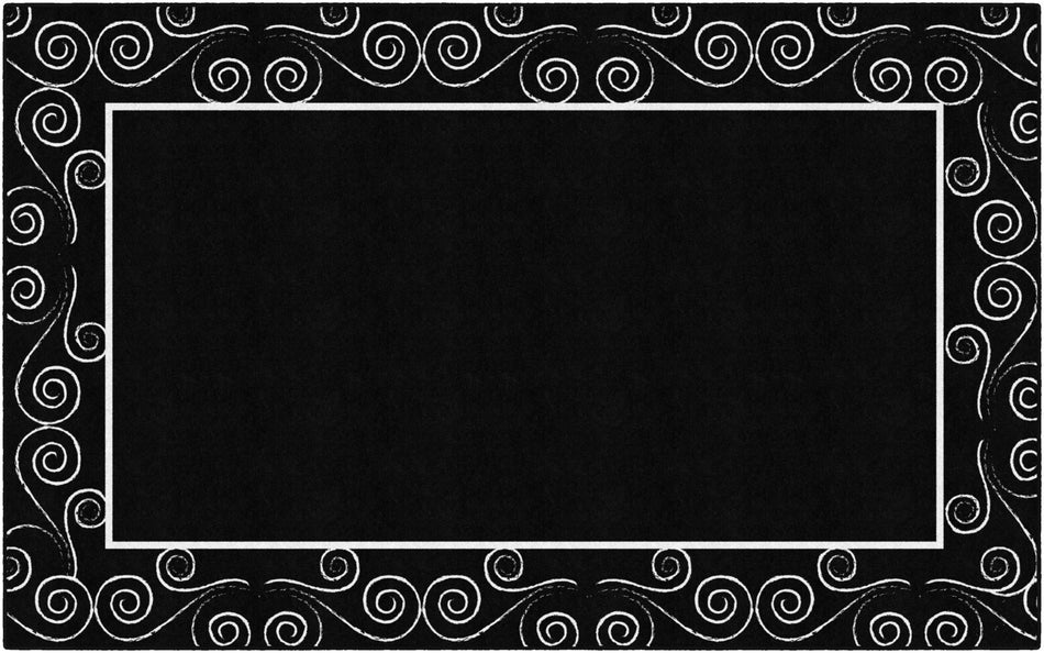 CAFÉ SWIRLS BORDER RECTANGLE CARPETS 7'6" X 12'