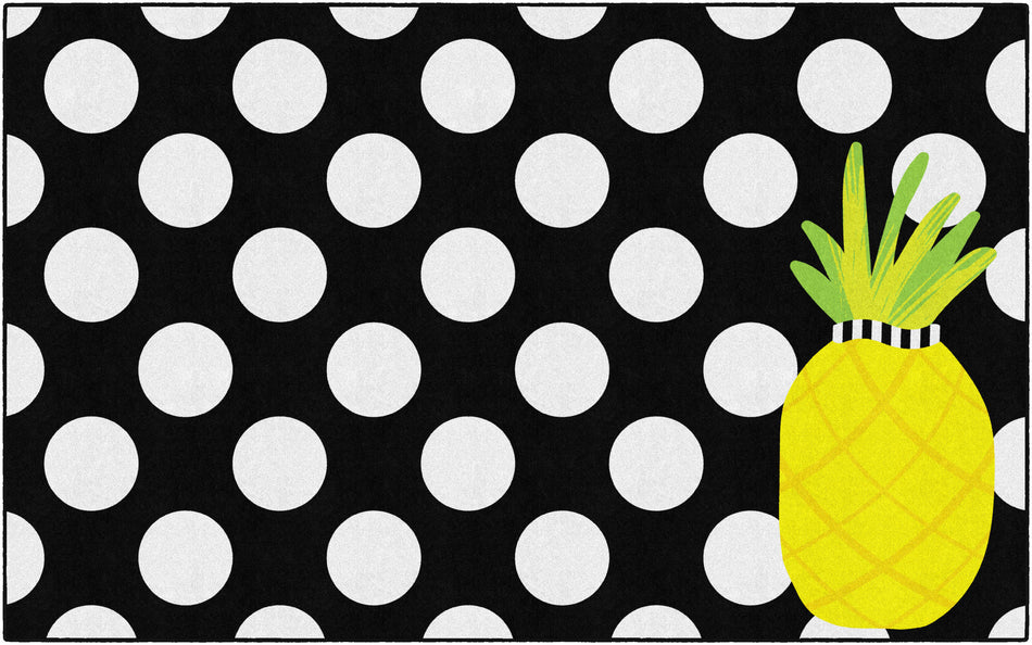 PINEAPPLE LARGE POLKA DOTS RECTANGLE CARPETS 7'6" X 12'