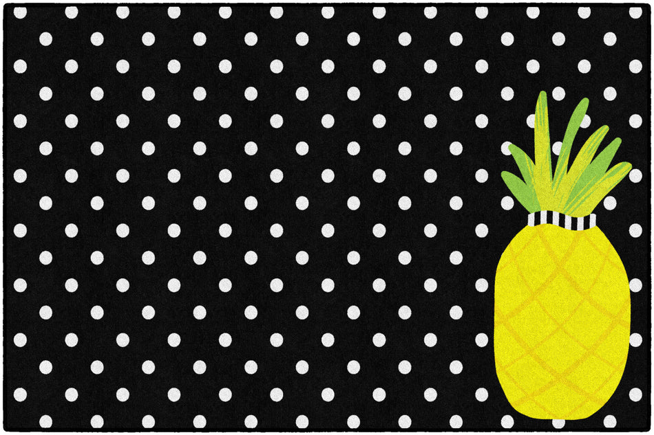 PINEAPPLE SMALL POLKA DOTS RECTANGLE CARPETS 5' X 7'6"