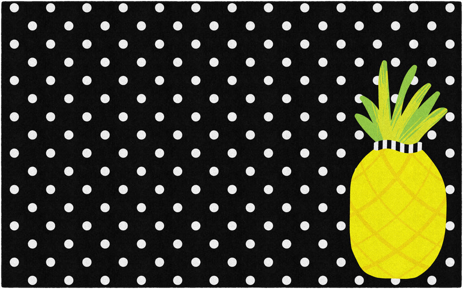 PINEAPPLE SMALL POLKA DOTS RECTANGLE CARPETS 7'6" X 12'