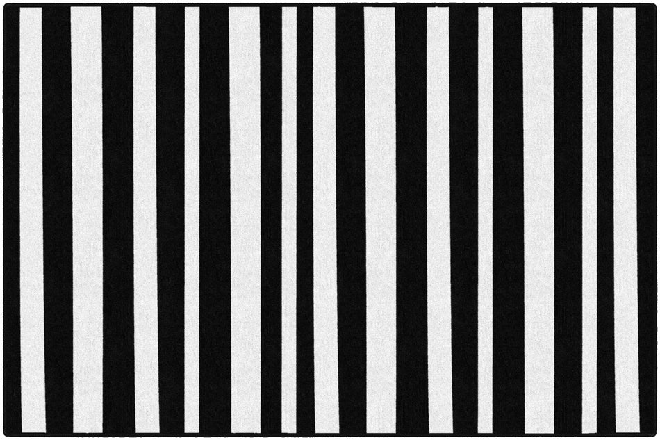 BLACK & WHITE ZEBRA RECTANGLE CARPETS 5' X 7'6"