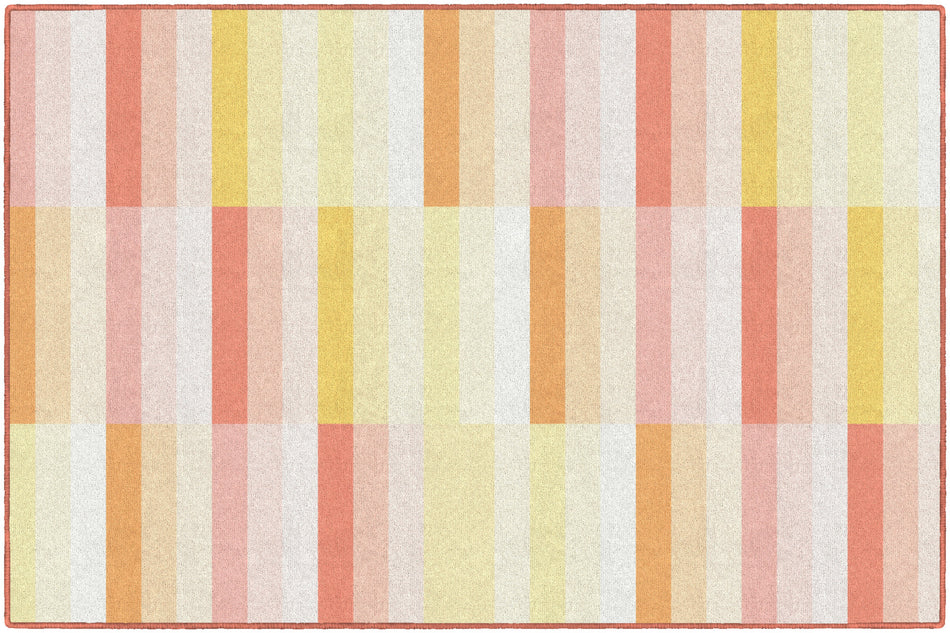 SUNSET CONTEMPORARY STRIPES RECTANGLE CARPETS 5' X 7'6"