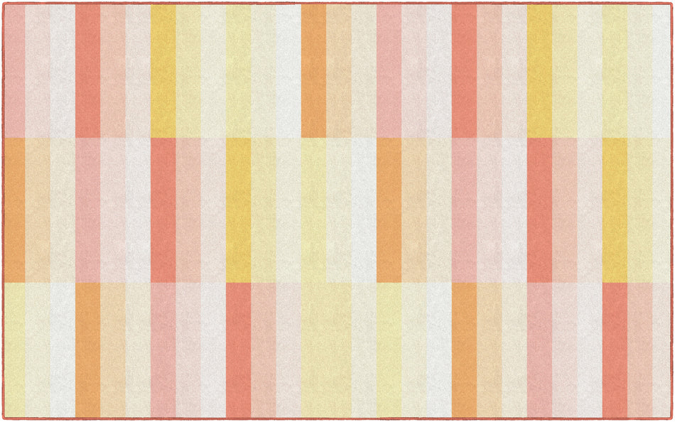 SUNSET CONTEMPORARY STRIPES RECTANGLE CARPETS 7'6" X 12'