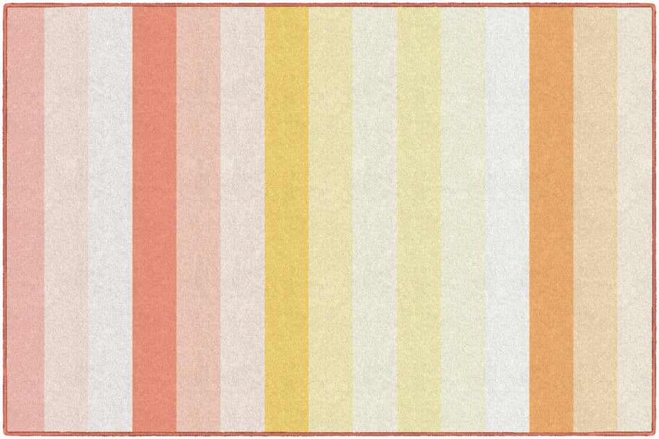 SUNSET STRIPES RECTANGLE CARPETS 5' X 7'6"