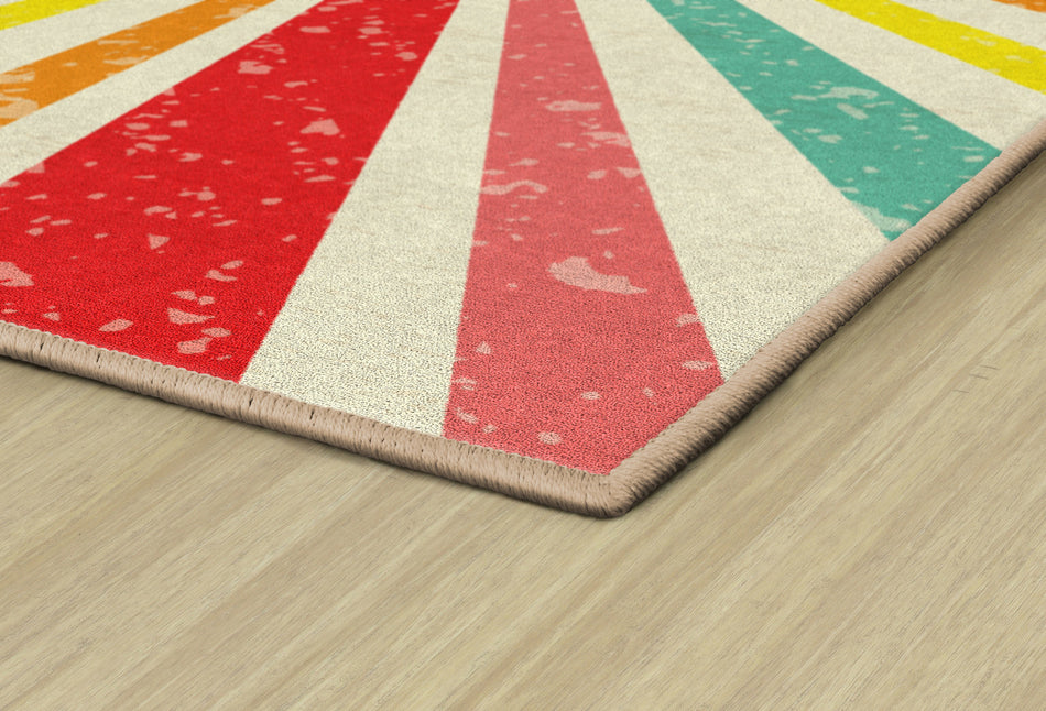 VINTAGE CIRCUS ELEPHANT RECTANGLE CARPETS 7'6" X 12'