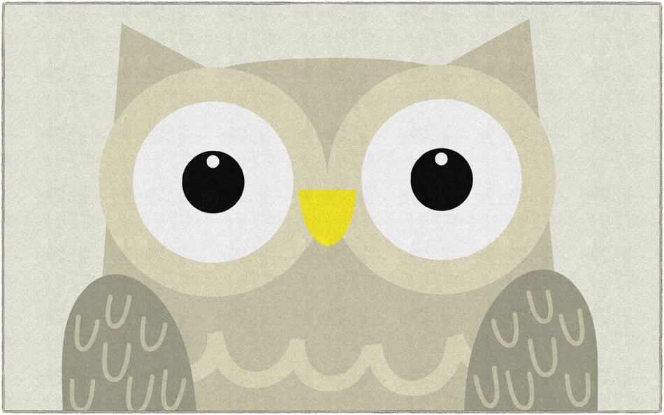 WOODLAND ANIMALS OWL RECTANGLE CARPETS 7'6" X 12'