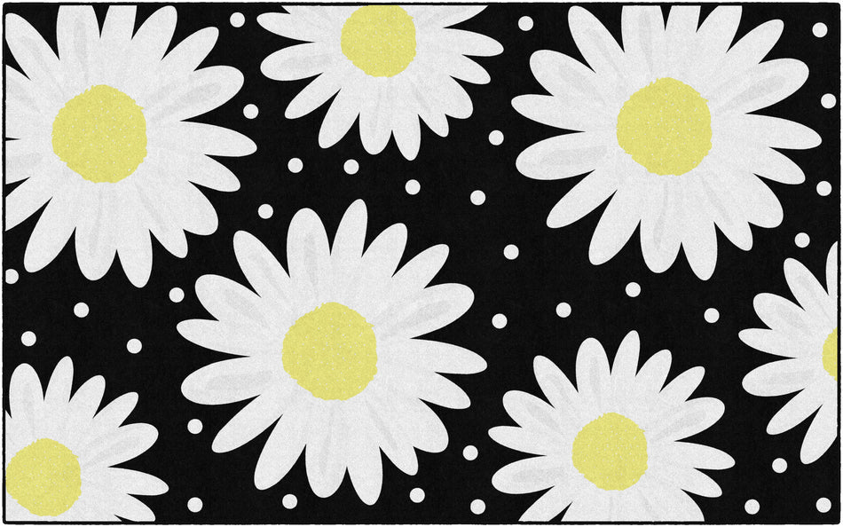 DAISY POLKA DOTS RECTANGLE CARPETS 7'6" X 12'
