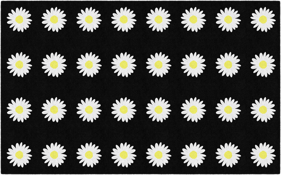 DAISY SITTING SPOTS RECTANGLE CARPETS 7'6" X 12'