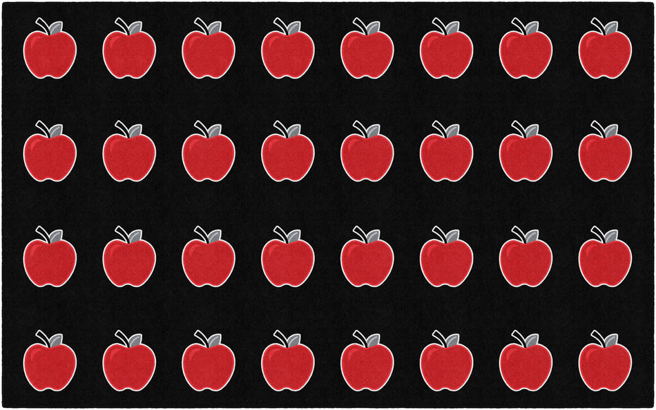 APPLE OF MY EYE DARK CRISS CROSS RECTANGLE CARPETS 7'6" X 12'