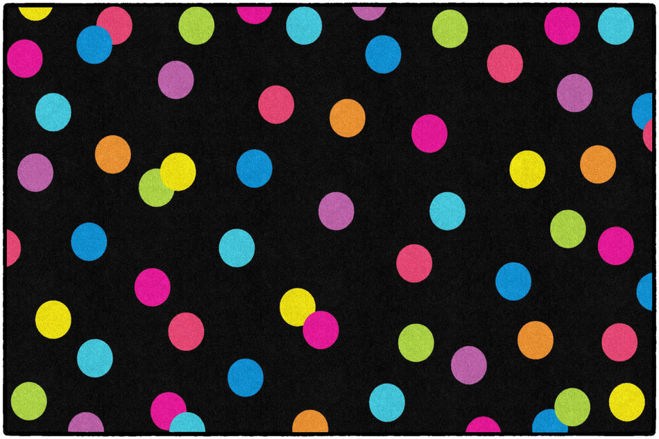 NEON DOTS RECTANGLE CARPETS 5' X 7'6"
