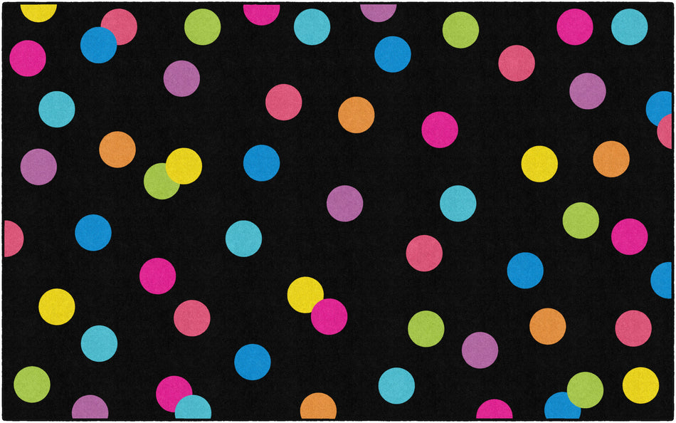 NEON DOTS RECTANGLE CARPETS 7'6" X 12'