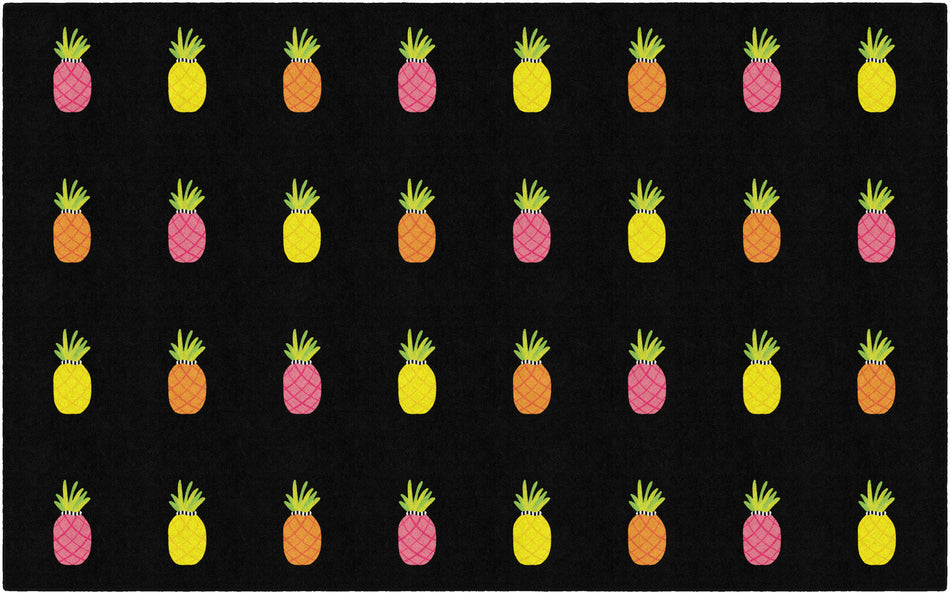 PINEAPPLE MULTI CRISS CROSS APPLESAUCE RECTANGLE CARPETS 7'6" X 12'