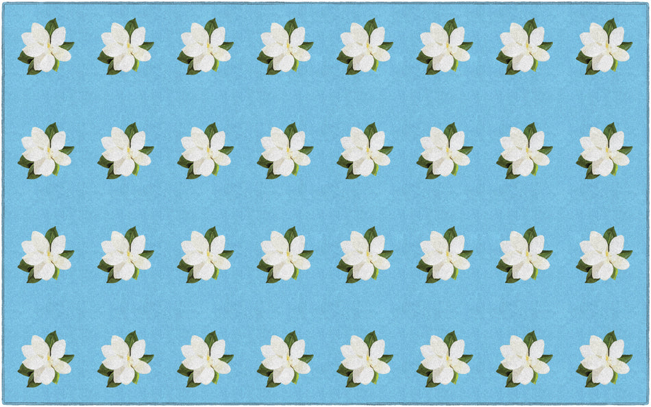 MAGNOLIA BLOOMS CRISS CROSS RECTANGLE CARPETS 7'6" X 12'