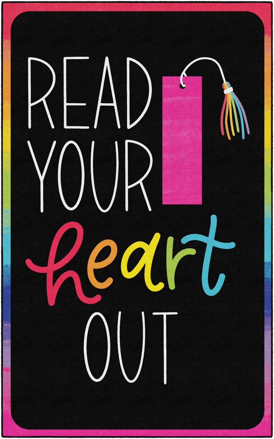 READ YOUR HEART OUT RECTANGLE CARPETS 7'6" X 12'