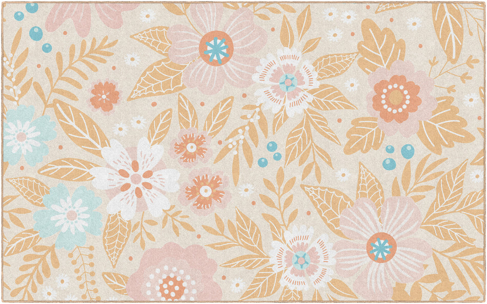 FIELDS OF FLOWERS RECTANGLE CARPETS 7'6" X 12'