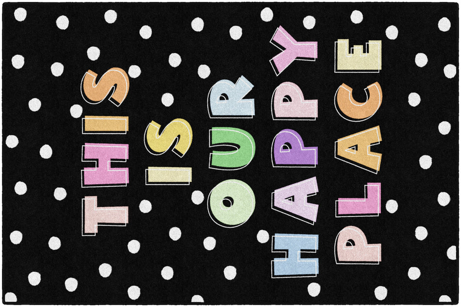 THIS IS OUR HAPPY PLACE RECTANGLE CARPETS 5' X 7'6"