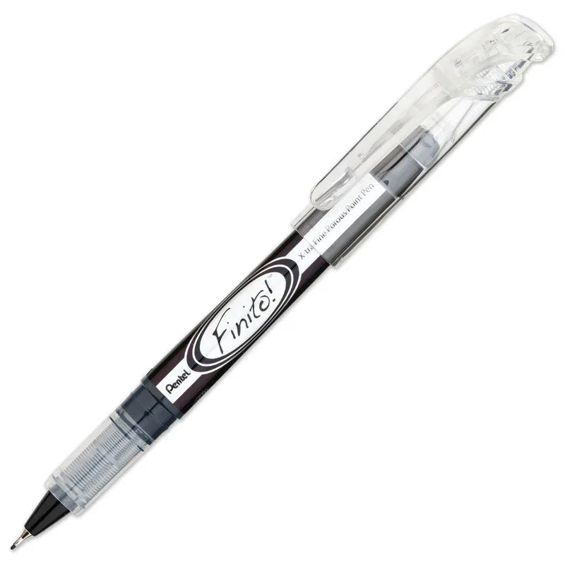 FINITO!&reg; Porous Point Pen, Extra Fine Point, Black, Pack of 12