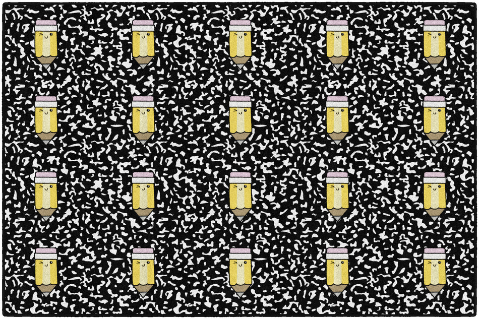 PENCIL SPOTS RECTANGLE CARPETS 5' X 7'6"