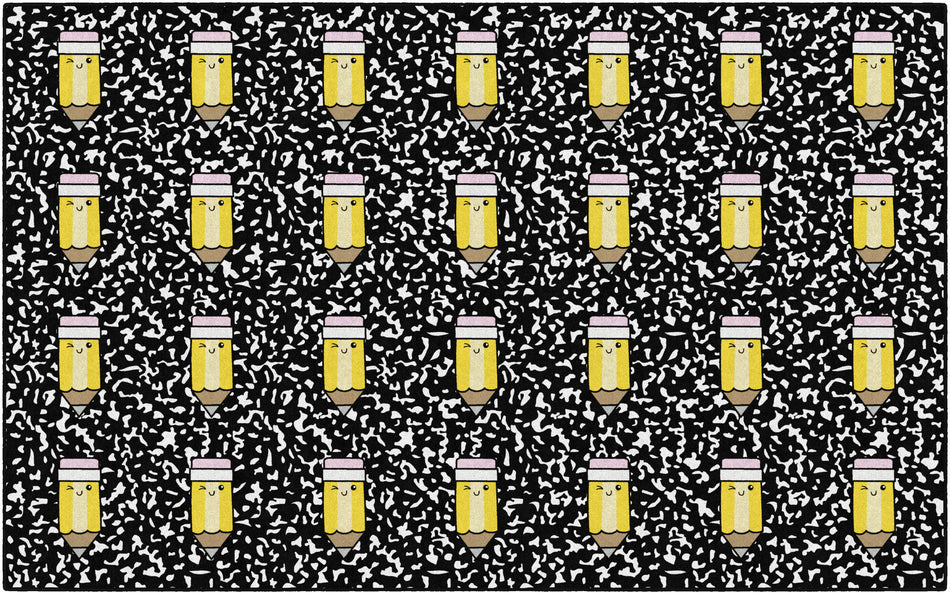 PENCIL SPOTS RECTANGLE CARPETS 7'6" X 12'