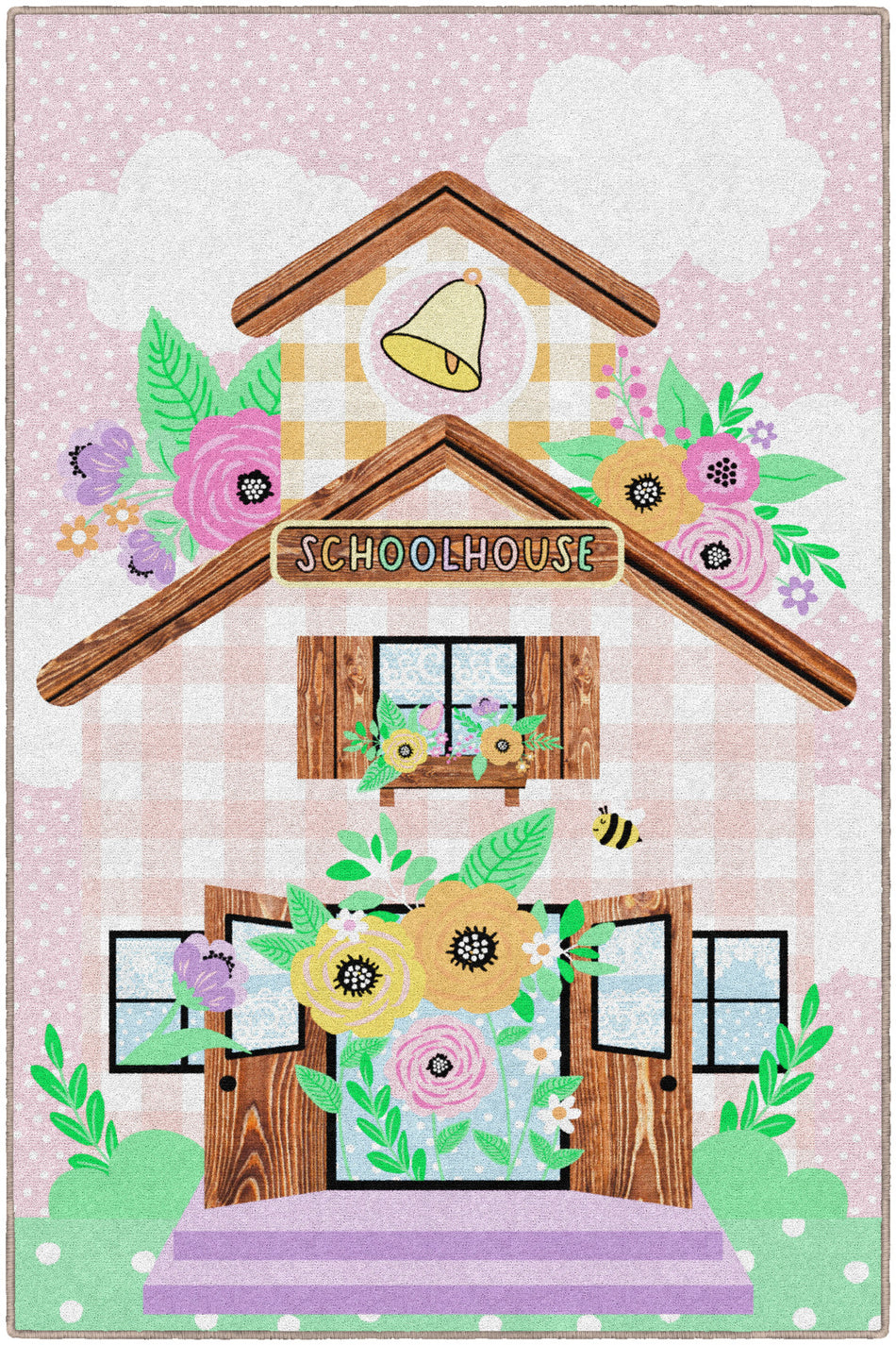 SCHOOLHOUSE RECTANGLE CARPETS 5' X 7'6"