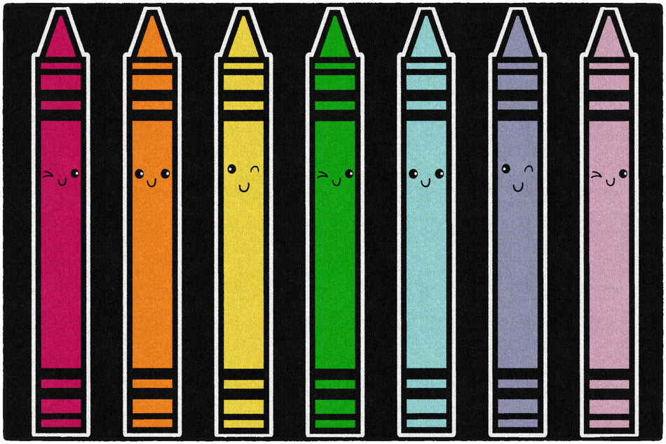 CRAYONS RECTANGLE CARPETS 5' X 7'6"