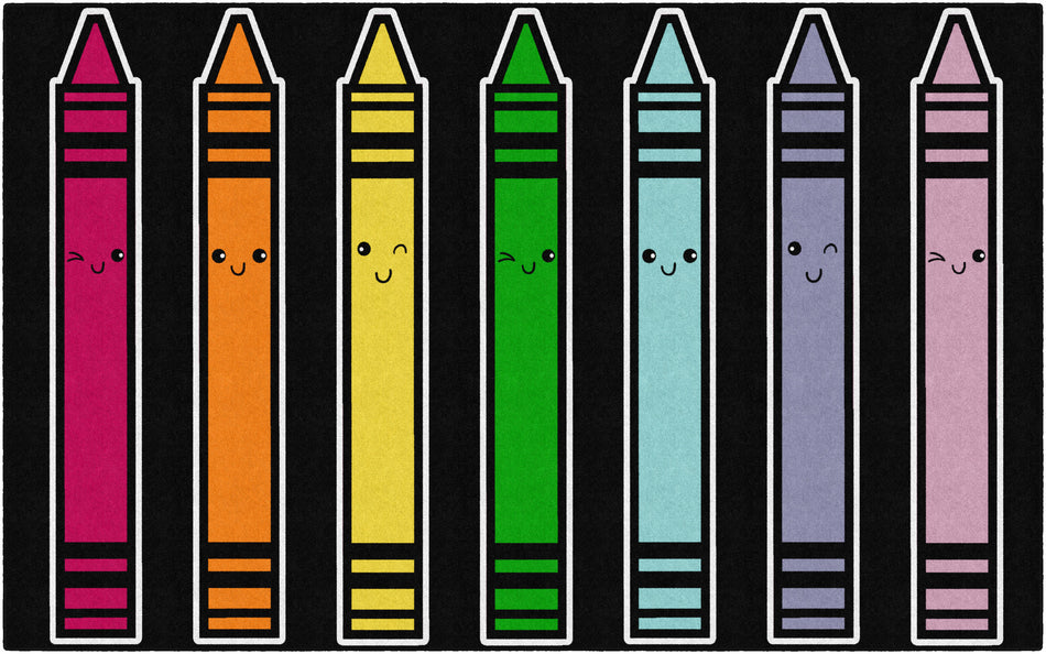 CRAYONS RECTANGLE CARPETS 7'6" X 12'