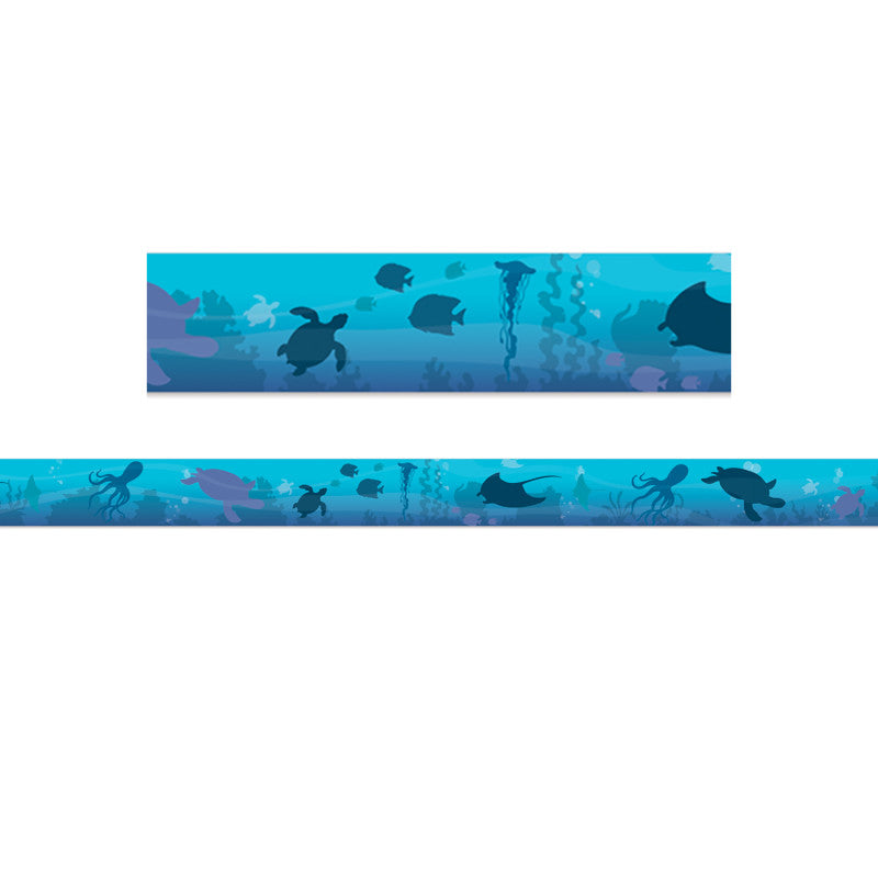 Seas the Day Blue Silhouettes Deco Trim&reg;, 37 Feet