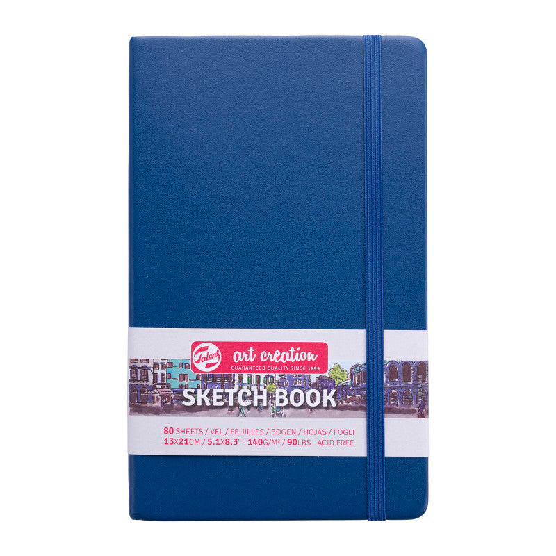 Sketchbook, 80 Sheets, 90lbs, Navy Blue Cover, 5.1" x 8.3" ca8916c08f0b28e4a0d4025a3c7382b8432109a6