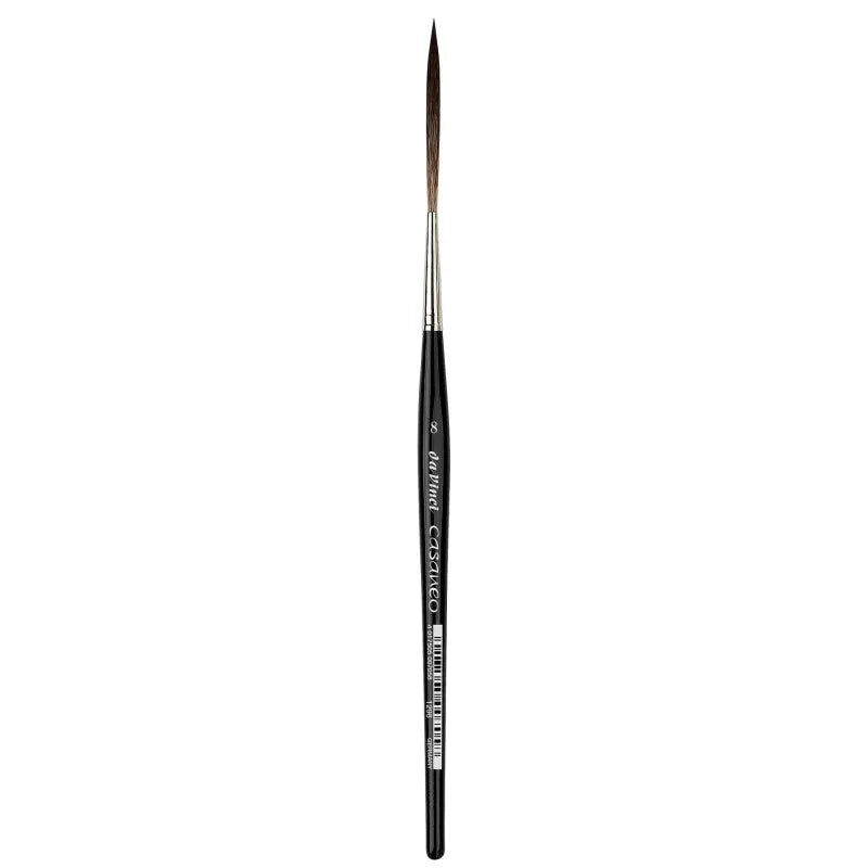 CASANEO Super Long Rigger (55mm), Extra Soft Synthetic, Watercolor & Acrylic, Liner, Series 1298, Size 8