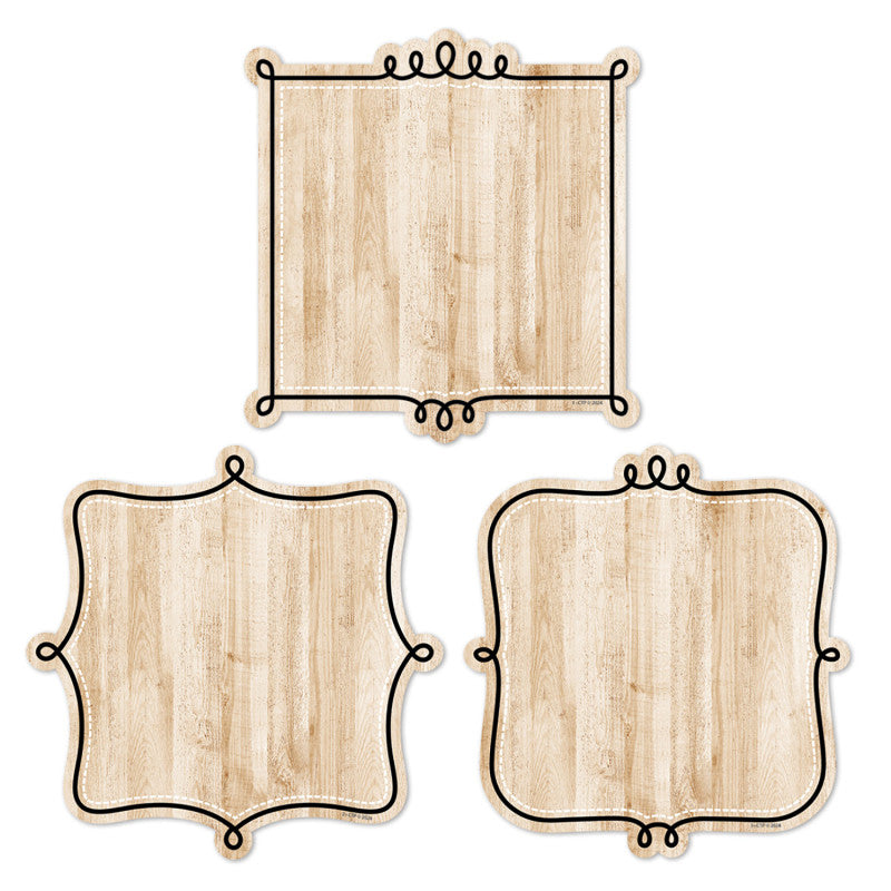 Core Decor Loop-de-Loop on Wood 6" Designer Cut-Outs, Pack of 36