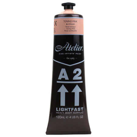 A2 Heavy Body Lightfast Artist Acrylic, 4 oz., Toning Pink