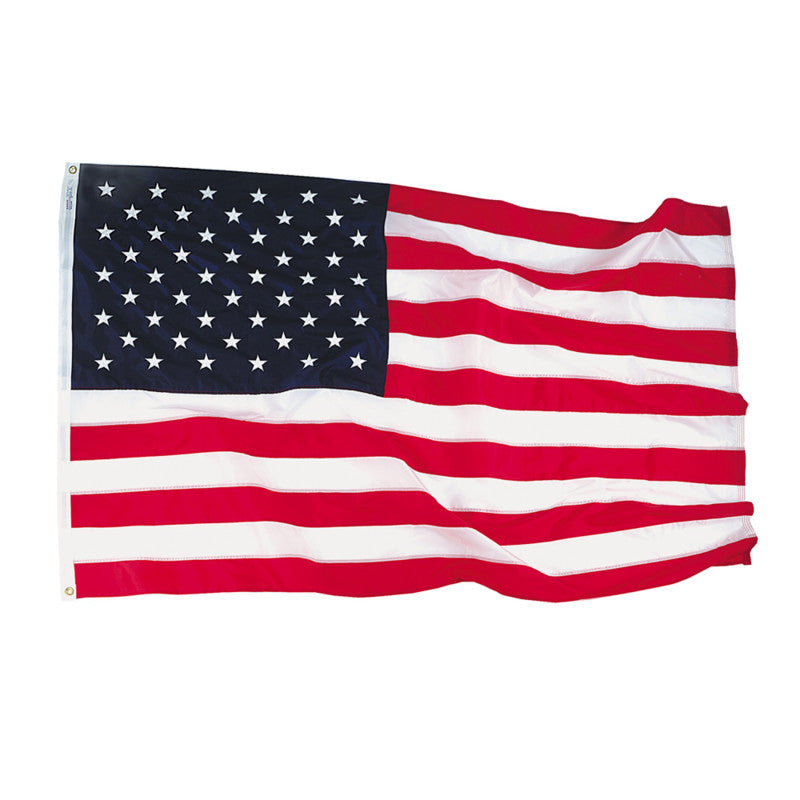 Nyl-Glo&reg; Colorfast Outdoor U.S. Flags, 4' x 6'