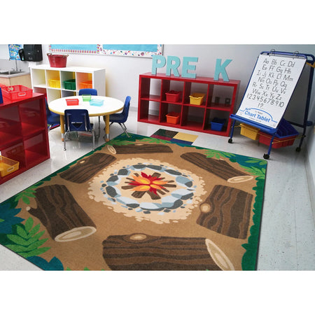 Campfire Fun 10'9" x 13'2" area rug in color Multi