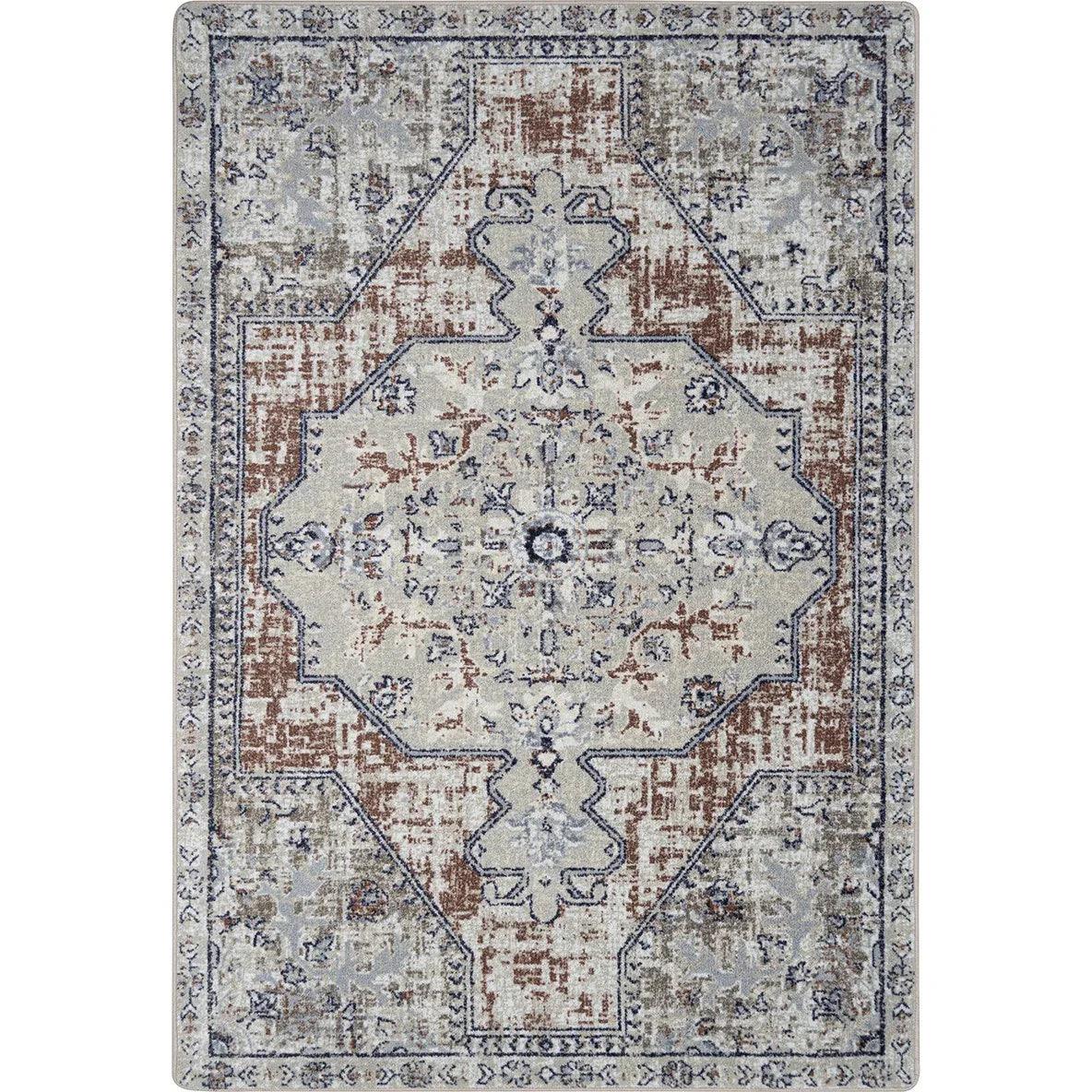 Canyon Tapestry 3'10" x 5'4" area rug in color Terracotta