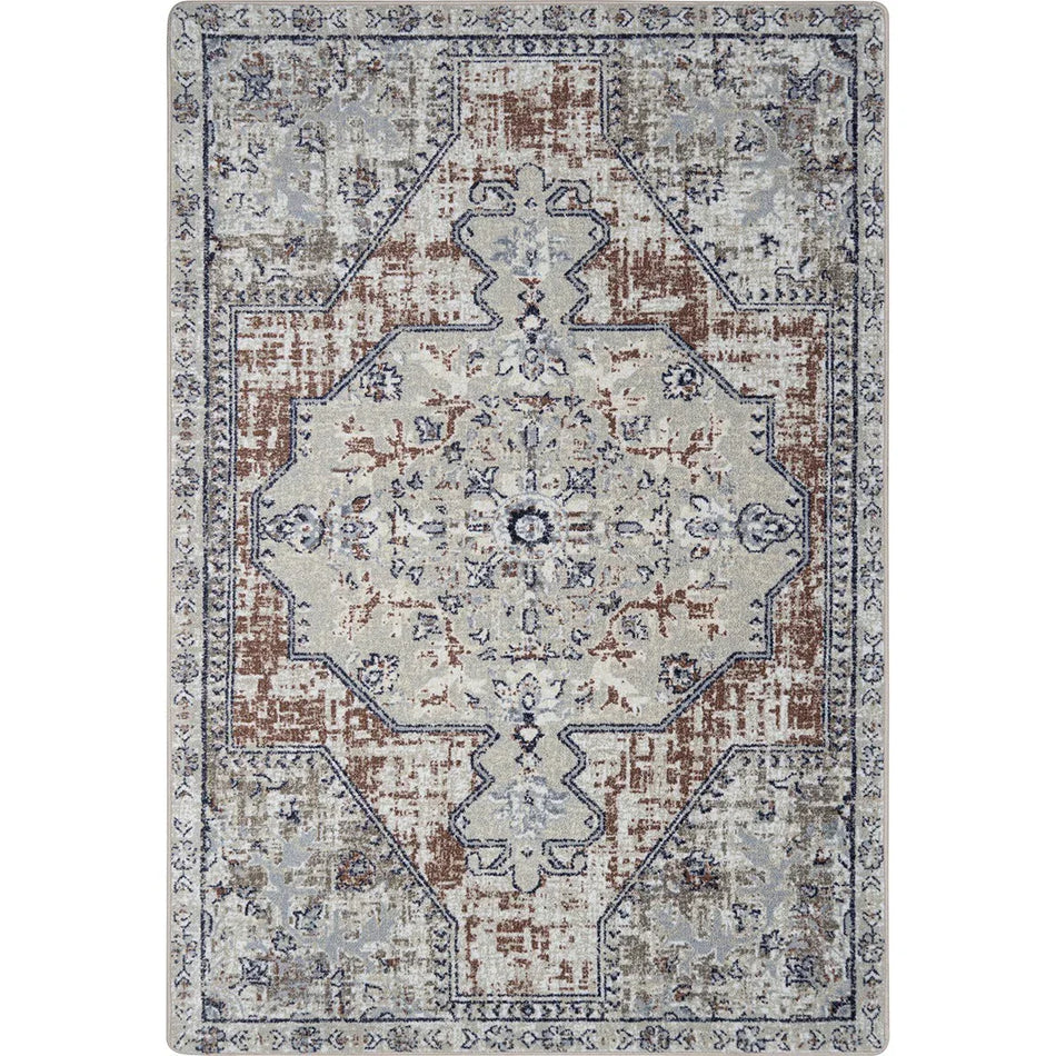 Canyon Tapestry 5'4" x 7'8" area rug in color Terracotta