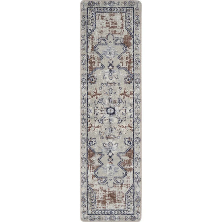 Canyon Tapestry 2'1" x 7'8" Runner area rug in color Terracotta
