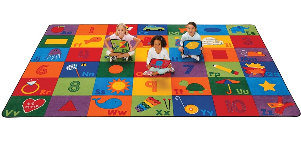 Sequential Seating Literacy Rug 6' x 9' Feet