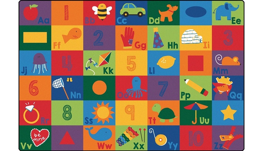 Sequential Seating Literacy Rug 6' x 9' Feet